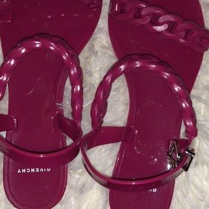 Givenchy jelly chain link flat sandals